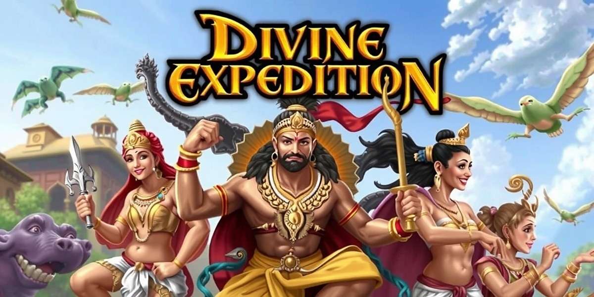 Divine Expedition game cover showing Indian gods and mythological scenes